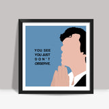 Sher lock quotes Square Art Prints