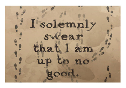 I solemnly swear quote - Harry Potter Wall Art