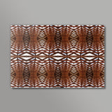 Geometric Egyptian Style Wooden Textured Ornate Background Wall Art