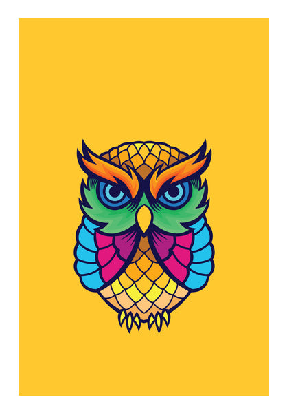 Colorful Owl Wall Art
