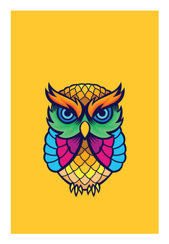 Colorful Owl Wall Art