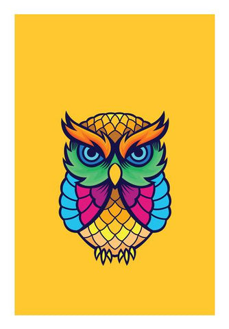 Colorful Owl Wall Art PosterGully Specials