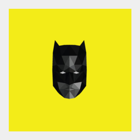 Batman low poly Square Art Prints