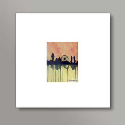 london skyline Square Art Prints