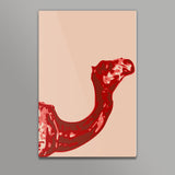 Abstract Camel Red Wall Art