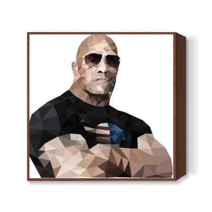 Dwayne The Rock Johnson Square Art | Gagandeep Singh