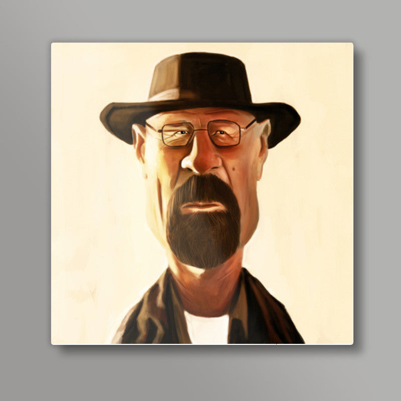 Heisenberg | Caricature Square Art Prints