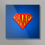 SUPER-BAAP | Fathers Day Square Art Prints