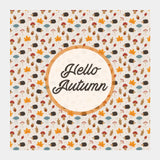 hello autumn Square Art Prints