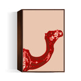 Abstract Camel Red Wall Art