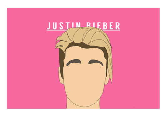 Justin Bieber | Portrait minimal Wall Art