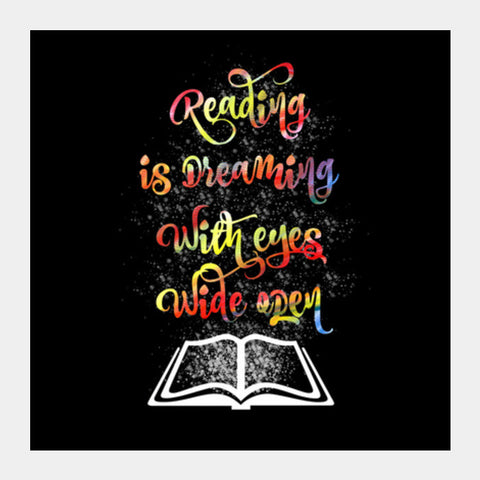 Reading Is Dreaming Square Art Prints PosterGully Specials