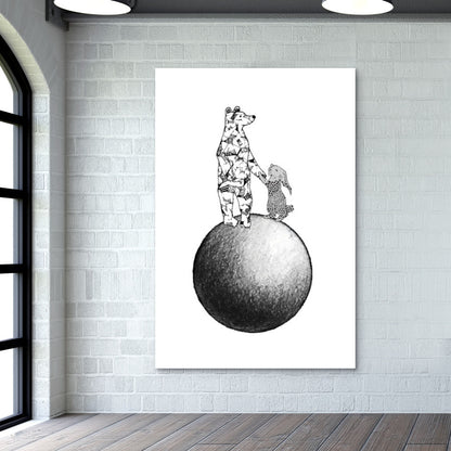 The Moon Rescue Wall Art | Lotta Farber
