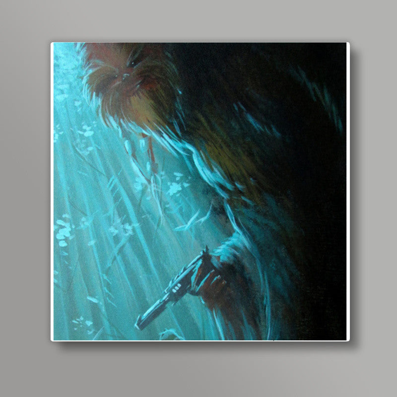 Whos Afraid of The Wookie - Painting Square Art Prints