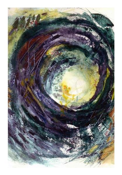PosterGully Specials, Whirlpool of Color Wall Art