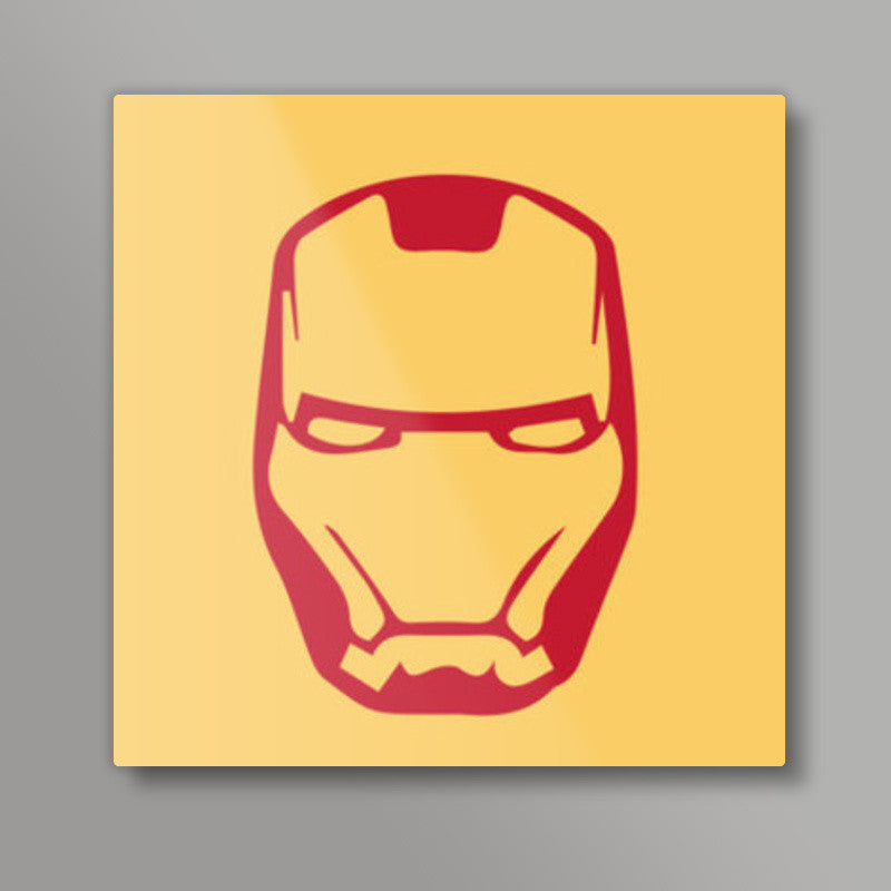 Iron Man Minimal Design Square Art Prints