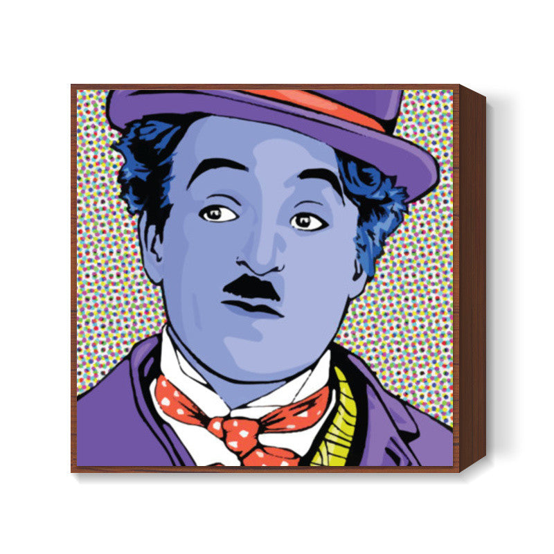 Charlie Chaplin Minimal Design Square Art Prints