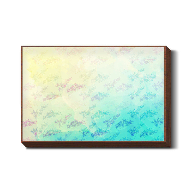 Blue Floral Water Colour Wall Art