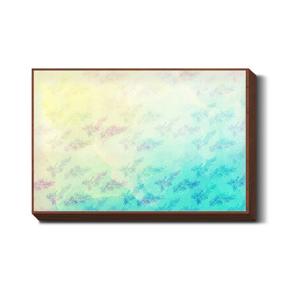 Blue Floral Water Colour Wall Art