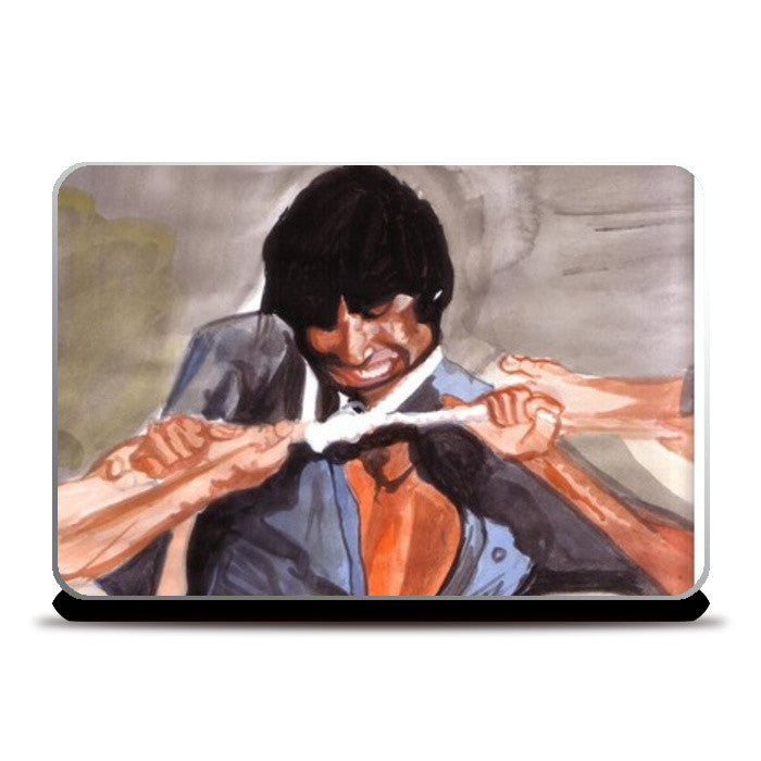 Laptop Skins, Angry young man Amitabh Bachchan in action Laptop Skins