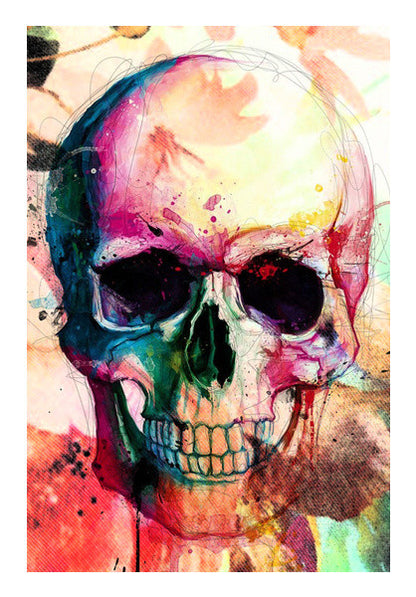 Wall Art, Floral Skull Wall Art