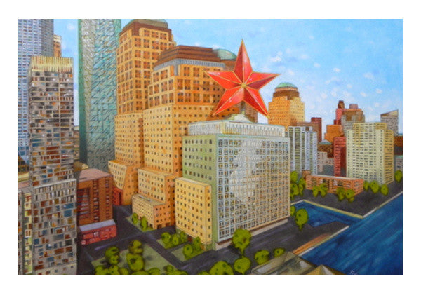Wall Art, the red star Wall Art