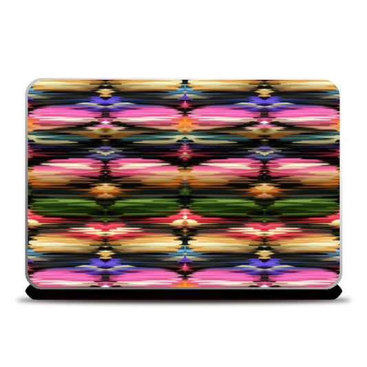 Modern Colorful Abstract Ikat Tribal Pattern Laptop Skins