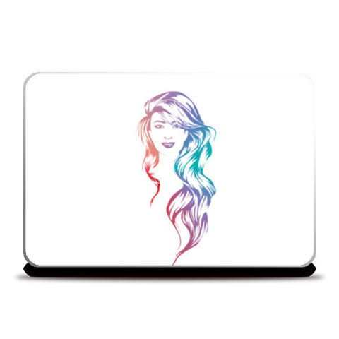 Rainbow Girl Laptop Skins