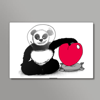 Pandas Street Hearts Corner Wall Art