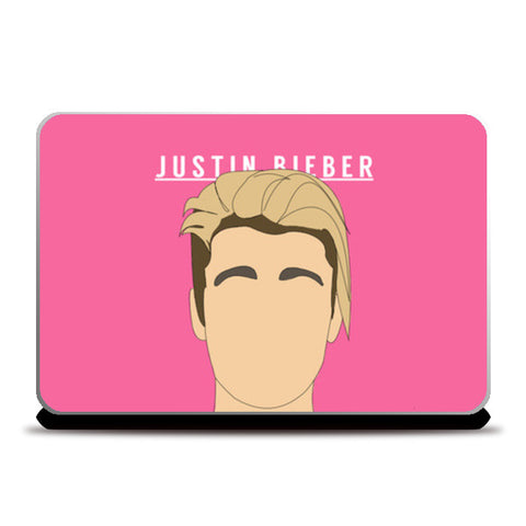 Justin Bieber | Portrait minimal Laptop Skins