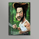 Wolverine | Hugh Jackman | Caricature Wall Art