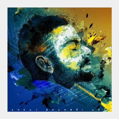 Virat Kohli  Artwork Square Art Prints