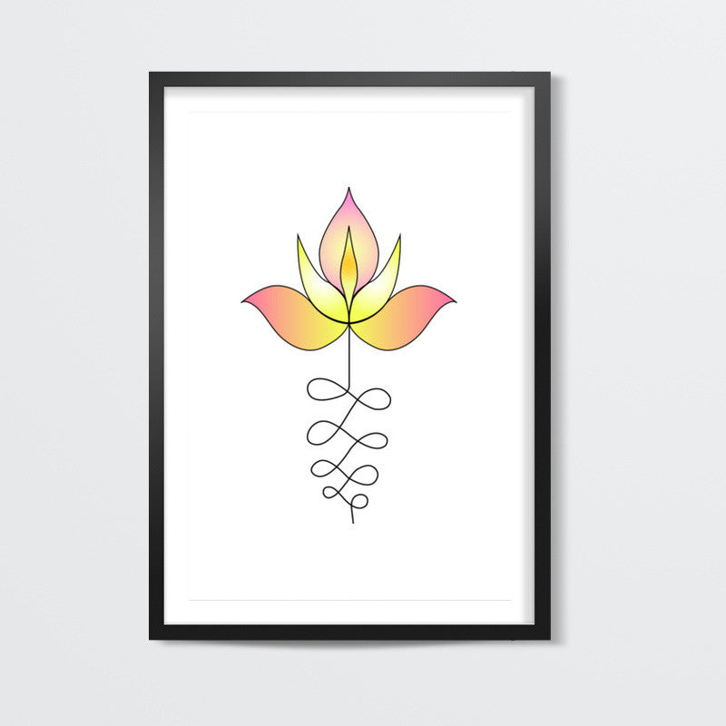 Lotus Unalome Wall Art