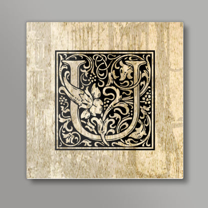 Ornate U Square Art Prints