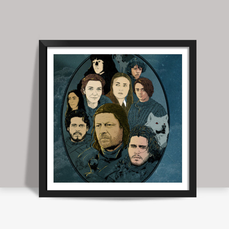 Game Of Thrones | Winter Is Coming Square Art Prints