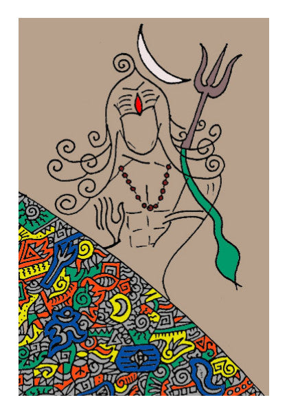 Wall Art, Shiv Zenscrawl Wall Art | Meghnanimous, - PosterGully