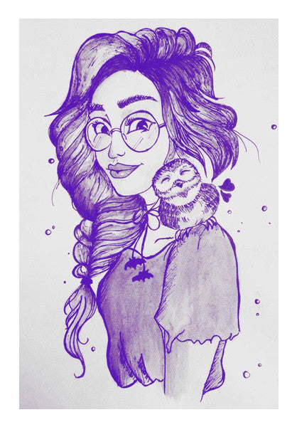 Be Your Own Kind Of Beautiful (Purple) Art PosterGully Specials