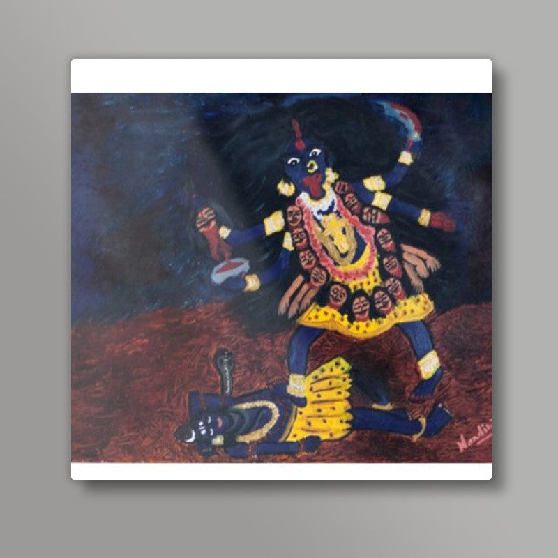 Goddess Kali | Oil Painting Square Art Prints