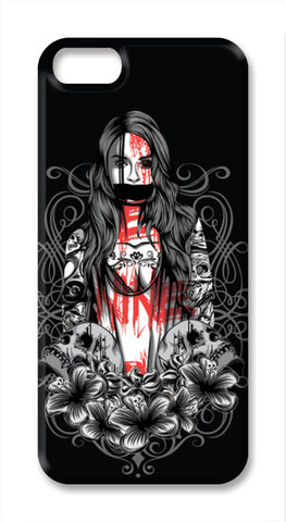 Girl With Tattoo iPhone SE Cases