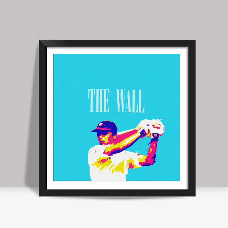 THE WALL DRAWID CRICKET INDIA WORLD CUP  Square Art Prints