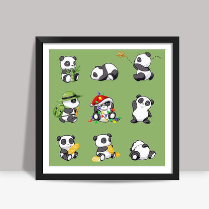 Panda!  Square Art Prints