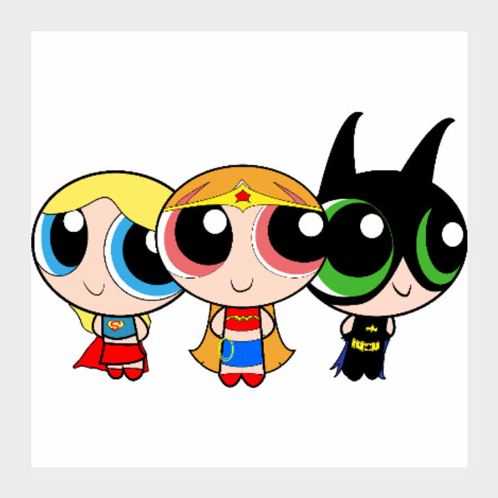 Square Art Prints, Powerpuff Girls