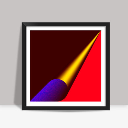 Golden Arrow Square Art Prints