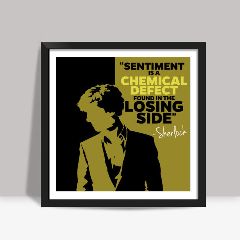 SHERLOCK | Sentiment Quote Square Art Prints