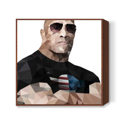 Dwayne The Rock Johnson Square Art | Gagandeep Singh