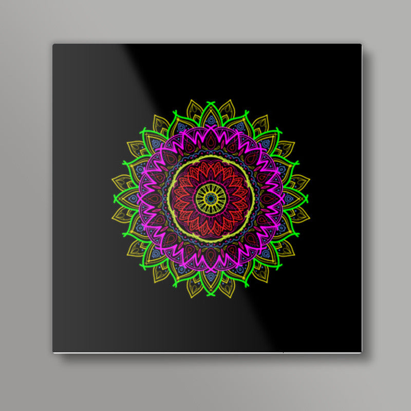 Psychic Mandala Square Art Prints