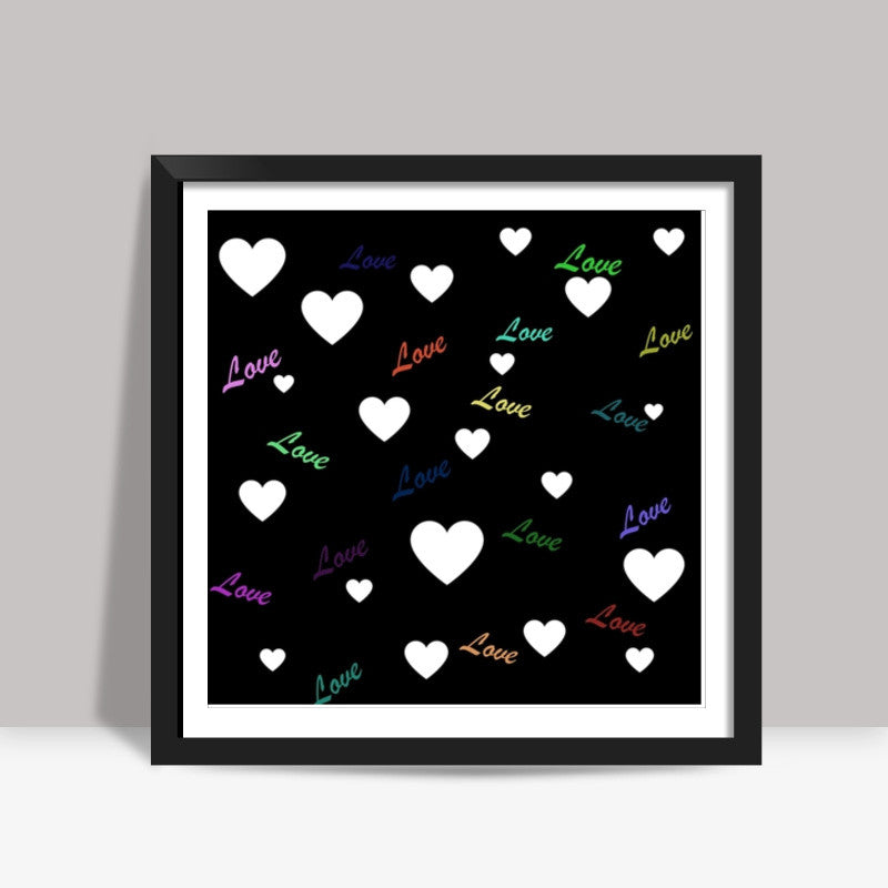 Love Hearts Square Art Prints
