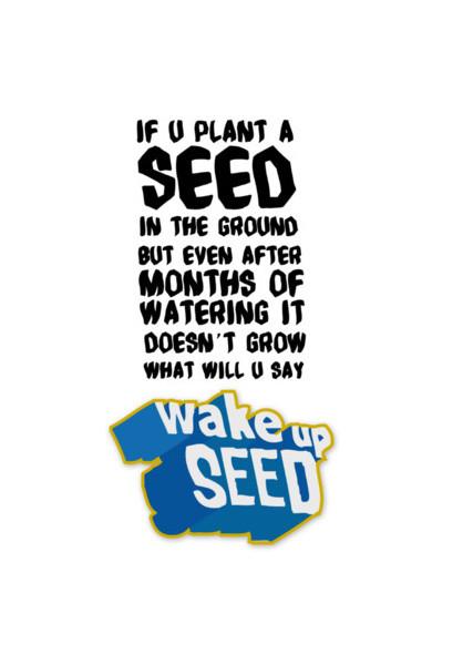 PosterGully Specials, Wake Up Seed Wall Art