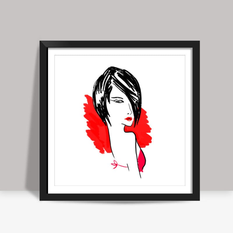 Hello beautiful Square Art Prints