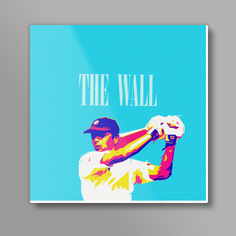 THE WALL DRAWID CRICKET INDIA WORLD CUP  Square Art Prints